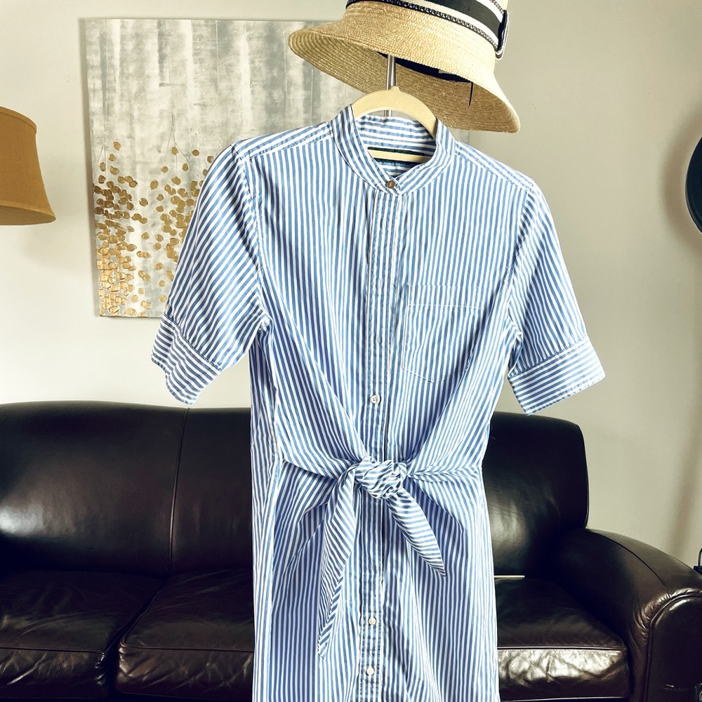 Ralph Lauren tie front shirt dress